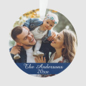 モダンカスタム写真両面 オーナメント (正面)