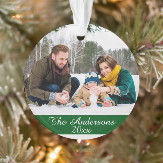 モダンカスタム写真両面 オーナメント (ツリー)