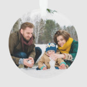 モダンカスタム写真両面 オーナメント (裏面)