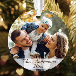 モダンカスタム写真両面 オーナメント