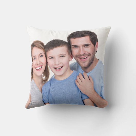 モダンカスタム写真家族カバーペットギフト クッション (裏面)