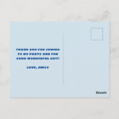 モダンカスタム写真誕生日 ポストカード (裏面)