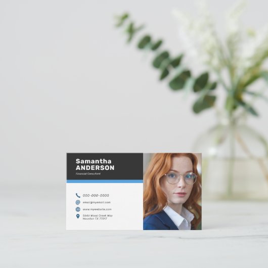 モダンカスタム写真 名刺 (スタンド正面)