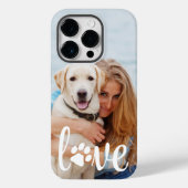 モダンカスタム写真LOVEポープリントドッグラバー Case-Mate iPhoneケース (裏面)