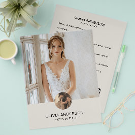 モダンカスタム写真QRフォトグラファー事業 チラシ