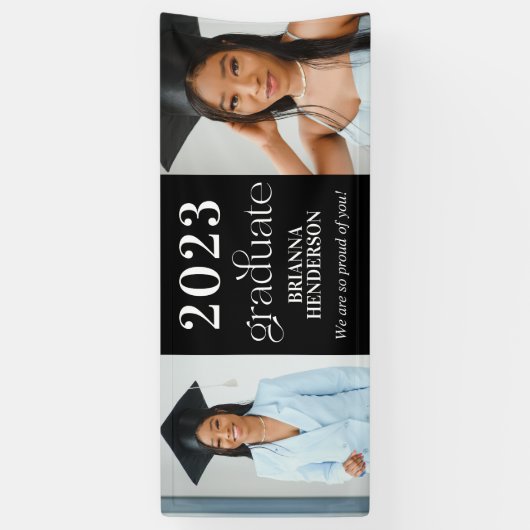 モダンカスタム卒業旗 横断幕 (縦)