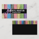 モダンカスタム名刺テンプレート 名刺 (正面/裏面)