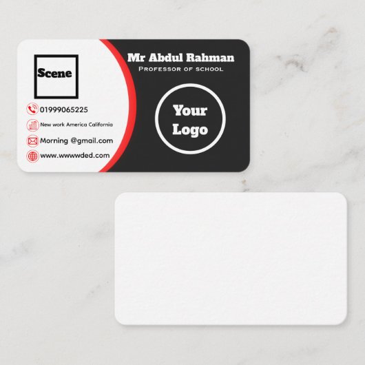 モダンカスタム名刺 名刺 (正面/裏面)