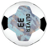 モダンカスタム名・ナンバー サッカーボール (回転)