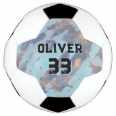 モダンカスタム名・ナンバー サッカーボール (正面)