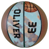 モダンカスタム名・ナンバー バスケットボール (縦)