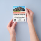 モダンカスタム実在不動産業者 チラシ (手)