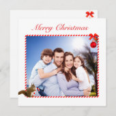 モダンカスタム家族の写真とリス (正面/裏面)