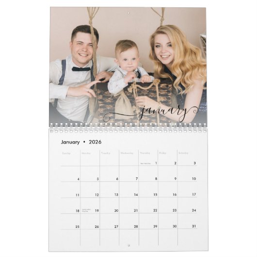 モダンカスタム家族の写真2023シック カレンダー (1月 2026)