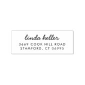 モダンカスタム差出人住所名Self-Inking ラバースタンプ (インプリント)