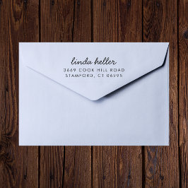 モダンカスタム差出人住所名Self-Inking ラバースタンプ