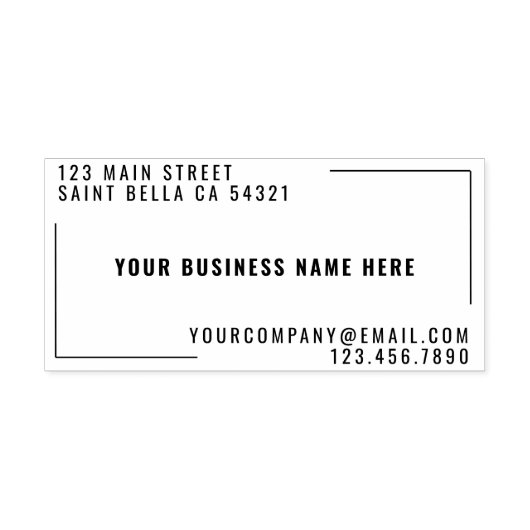 モダンカスタム差出人住所 セルフインキングスタンプ (デザイン)