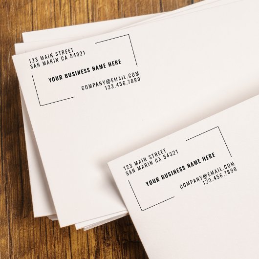 モダンカスタム差出人住所 ラバースタンプ