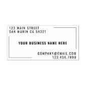 モダンカスタム差出人住所 ラバースタンプ (インプリント)