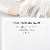 モダンカスタム差出人住所 ラベル (インサイチュ)