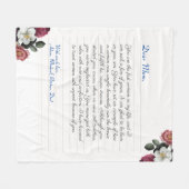 モダンカスタム帳 フリースブランケット (正面(横))