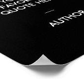 モダンカスタム引用文 ポスター (角)