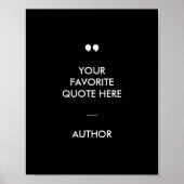 モダンカスタム引用文 ポスター (正面)