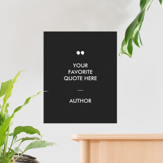 モダンカスタム引用文 ポスター