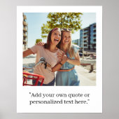 モダンカスタム引用文 ポスター (正面)