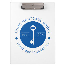 モダンカスタム抵当会社追加のロゴ クリップボード