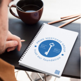 モダンカスタム抵当会社追加のロゴ ノートブック