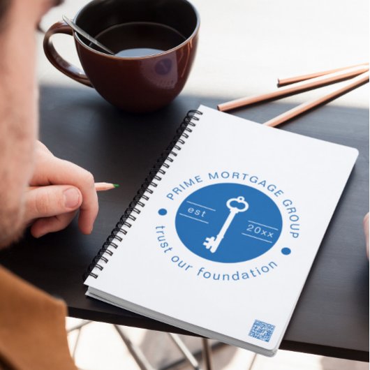 モダンカスタム抵当会社追加のロゴ ノートブック