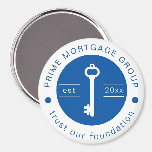 モダンカスタム抵当会社追加のロゴ マグネット (正面/裏面)