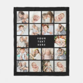 モダンカスタム文字18-Photo Collageフリースブランケット フリースブランケット (正面)