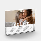 モダンカスタム最高の引用文Mom Photo Block フォトブロック (左)