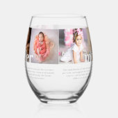 モダンカスタム母写真の定義 ステムなしワイングラス (左)