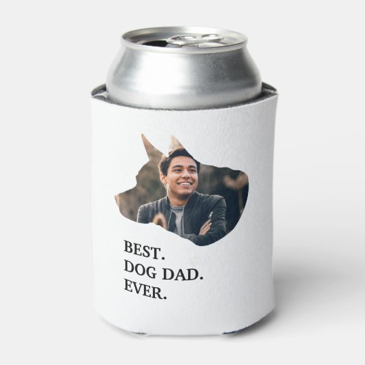 モダンカスタム犬写真テンプレート 缶クーラー (缶正面)