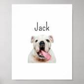 モダンカスタム犬、ペットポートレート、ギフトおもしろいアイディア ポスター (正面)