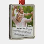 モダンカスタム祖母の定義 メタルオーナメント (右)