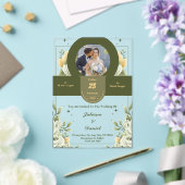 モダンカスタム結婚式招待状 アクリル招待状 (インサイチュ (ウェディング))