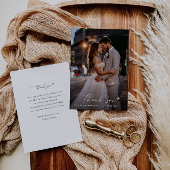 モダンカスタム結婚感謝してい写真は君 サンキューカード