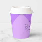 モダンカスタム花嫁名 ブライズパーティー ピンク P 紙コップ (右)