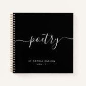 モダンカスタム詩ミニマル書道 ノートブック (正面)