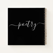 モダンカスタム詩ミニマル書道 ノートブック (裏面)