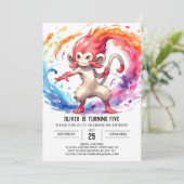 モダンカスタム誕生日 招待状 (スタンド正面)