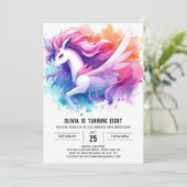 モダンカスタム誕生日 招待状 (スタンド正面)