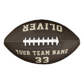 モダンカスタム選手の名前番号チームフットボール アメリカンフットボール (正面)