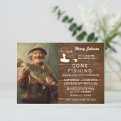 モダンカスタム魚釣り退職招待状 招待状 (スタンド正面)