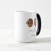 モダンカスタム2つのベビー顔ギフト孫 モーフィングマグカップ (正面右)