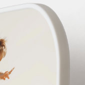 モダンカスタム2写真と家族の名前 ピックルボールラケット (左詳細)